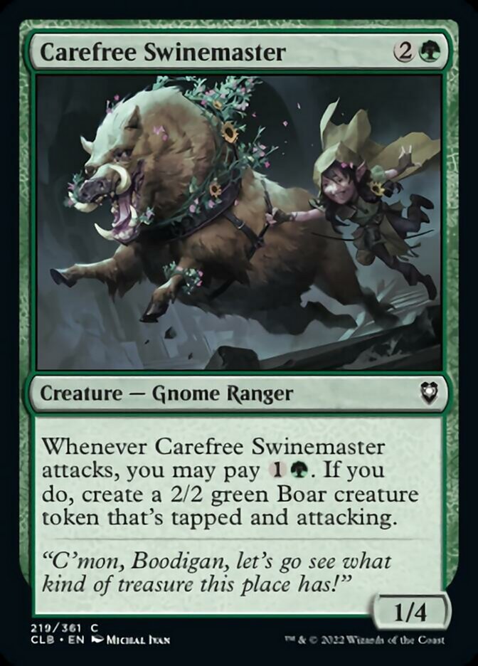 Carefree Swinemaster [Commander Legends: Battle for Baldur's Gate] | Golgari Games