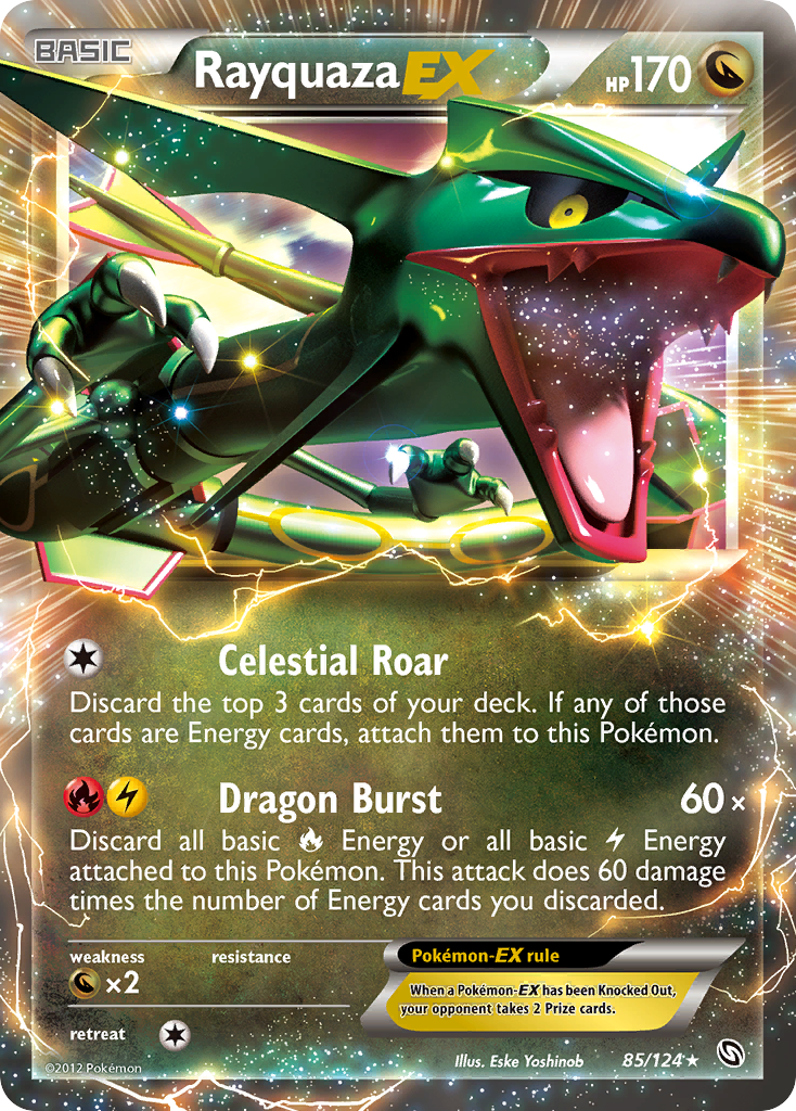 Rayquaza EX (85/124) [Black & White: Dragons Exalted] | Golgari Games