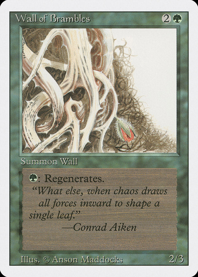 Wall of Brambles [Revised Edition] | Golgari Games