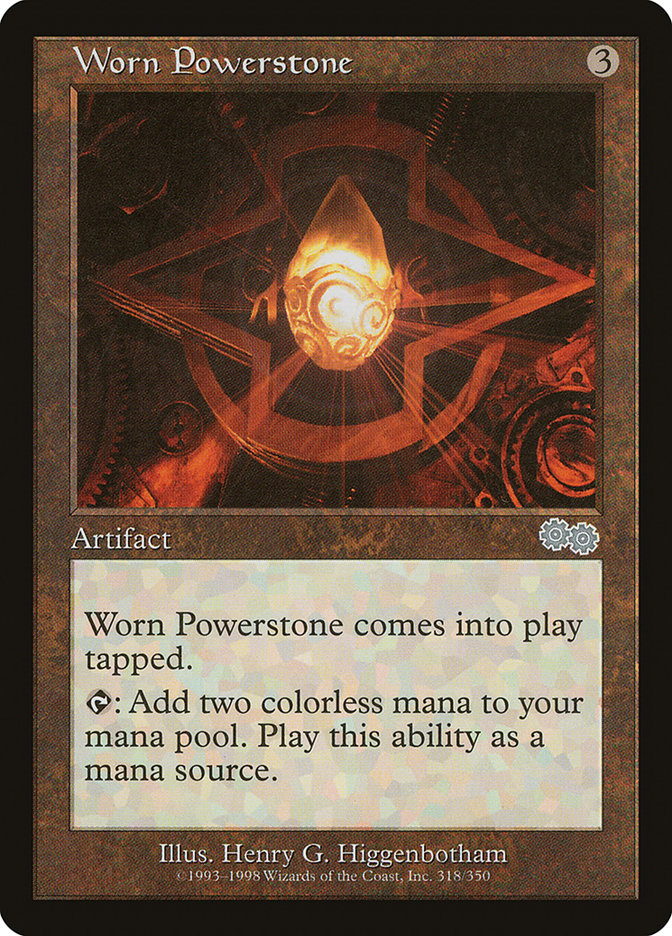 Worn Powerstone [Urza's Saga] | Golgari Games