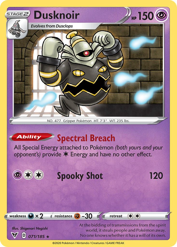 Dusknoir (071/185) [Sword & Shield: Vivid Voltage] | Golgari Games