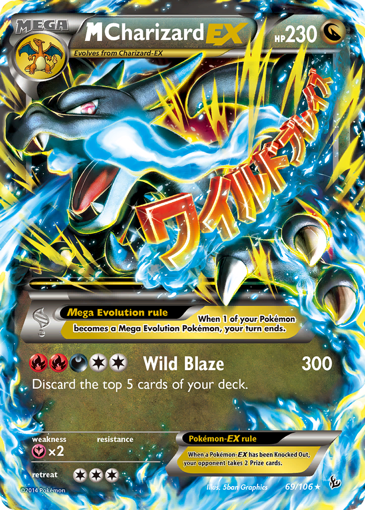 M Charizard EX (69/106) [XY: Flashfire] | Golgari Games