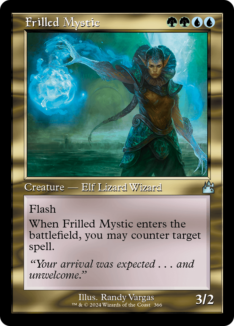 Frilled Mystic (Retro Frame) [Ravnica Remastered] | Golgari Games