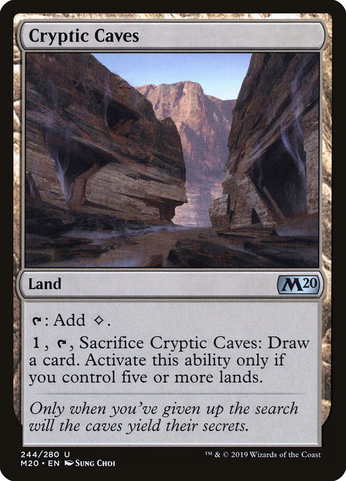 Cryptic Caves [Core Set 2020] | Golgari Games