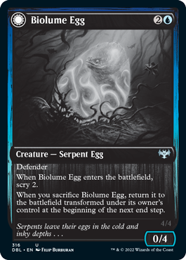 Biolume Egg // Biolume Serpent [Innistrad: Double Feature] | Golgari Games