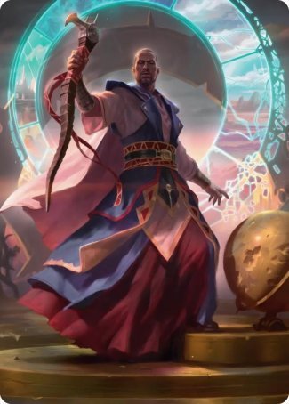 Teferi, Who Slows the Sunset Art Card [Innistrad: Midnight Hunt Art Series] | Local Legends