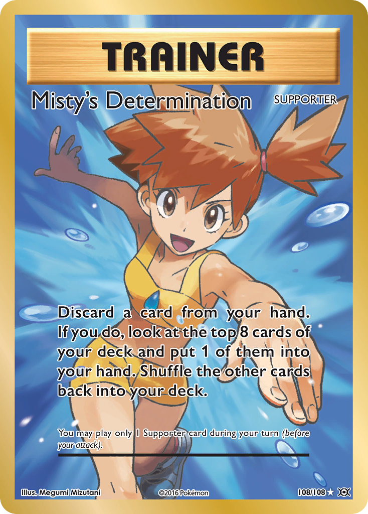 Misty's Determination (108/108) [XY: Evolutions] | Golgari Games