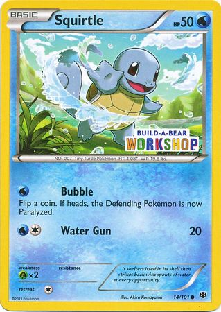 Squirtle (14/101) (Build A Bear Workshop Exclusive) [Black & White: Plasma Blast] | Golgari Games