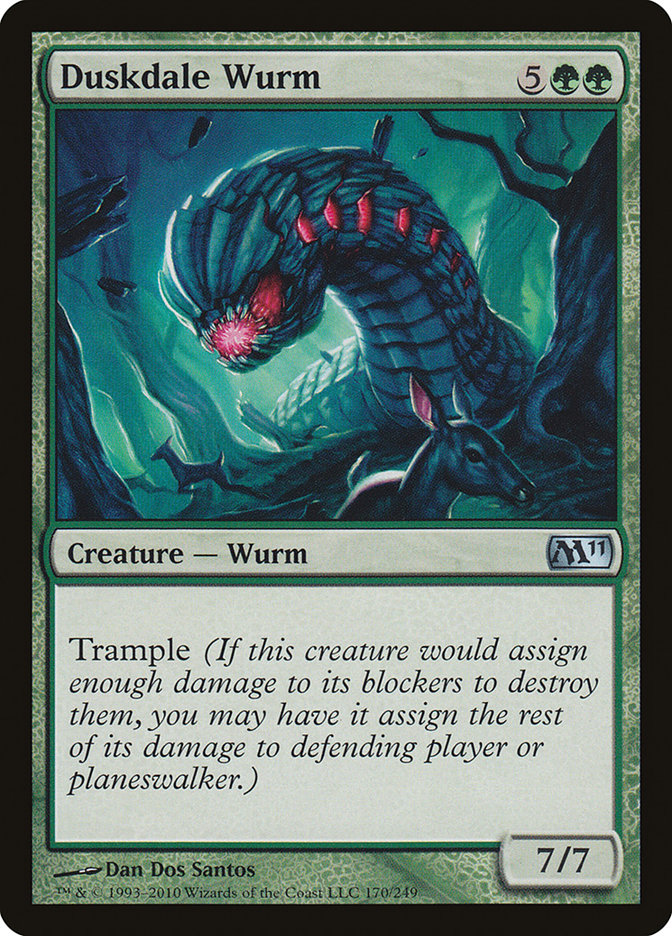 Duskdale Wurm [Magic 2011] | Golgari Games