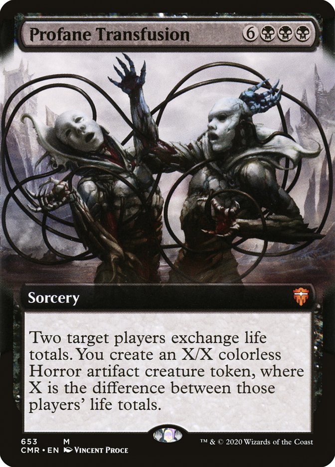 Profane Transfusion (Extended Art) [Commander Legends] | Local Legends