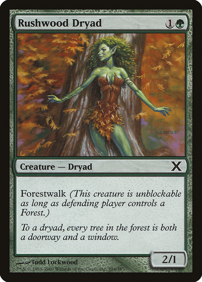 Rushwood Dryad [Tenth Edition] | Golgari Games