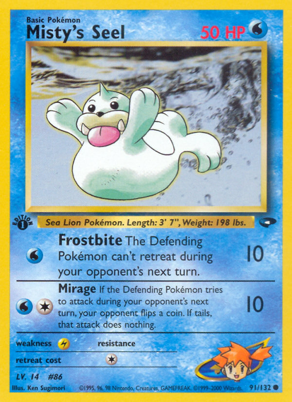 Misty's Seel (91/132) [Gym Challenge 1st Edition] | Local Legends