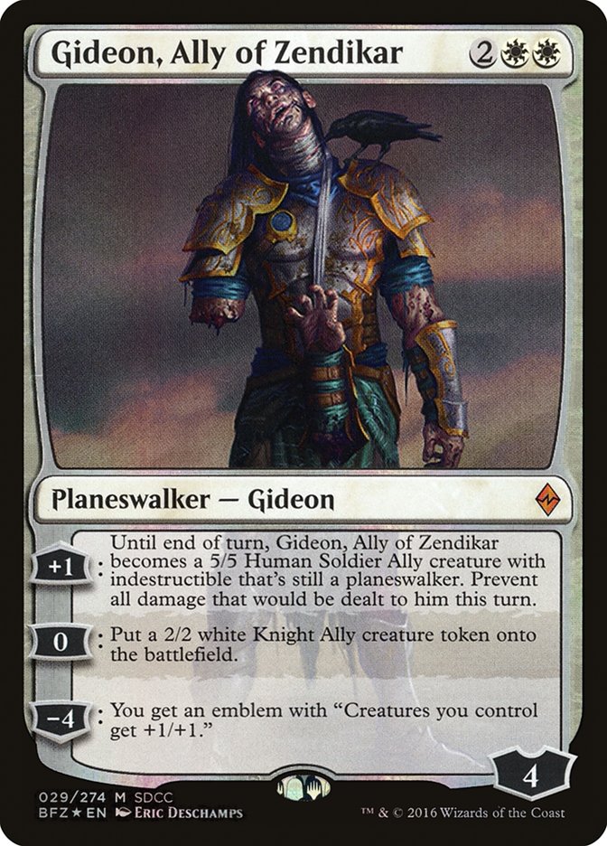 Gideon, Ally of Zendikar [San Diego Comic-Con 2016] | Golgari Games