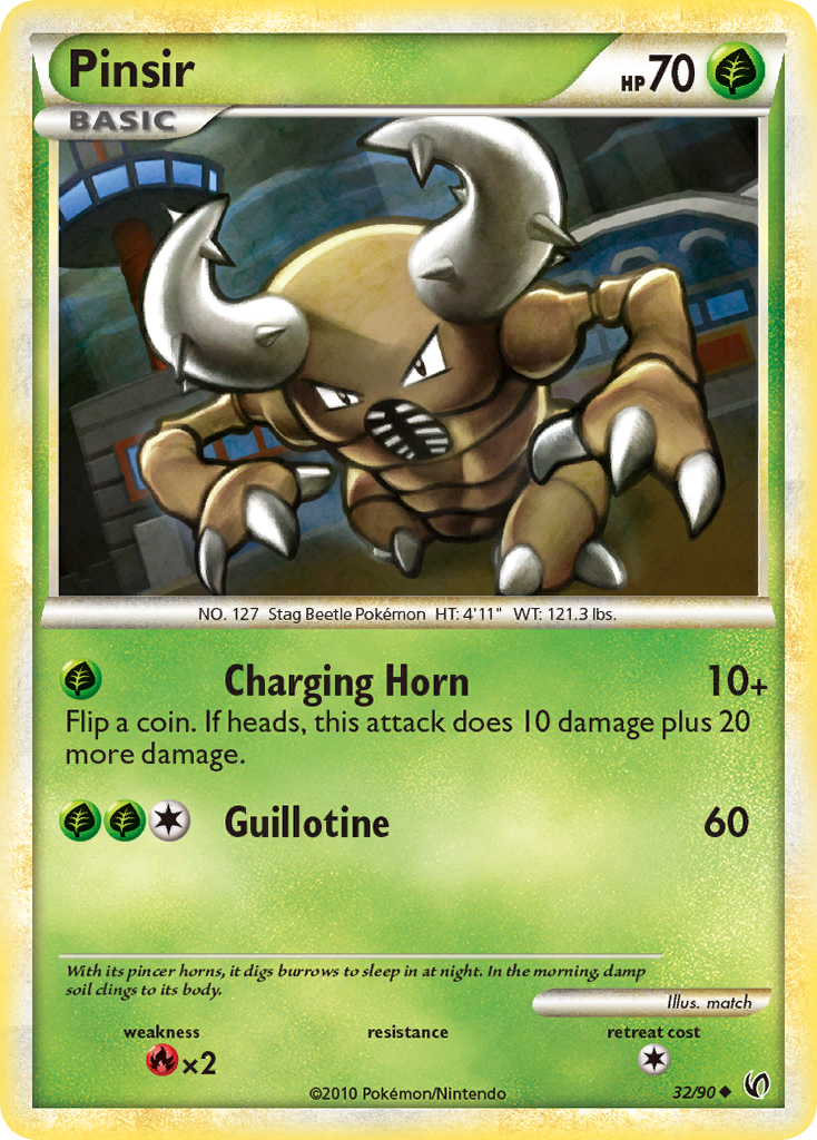 Pinsir (32/90) [HeartGold & SoulSilver: Undaunted] | Golgari Games