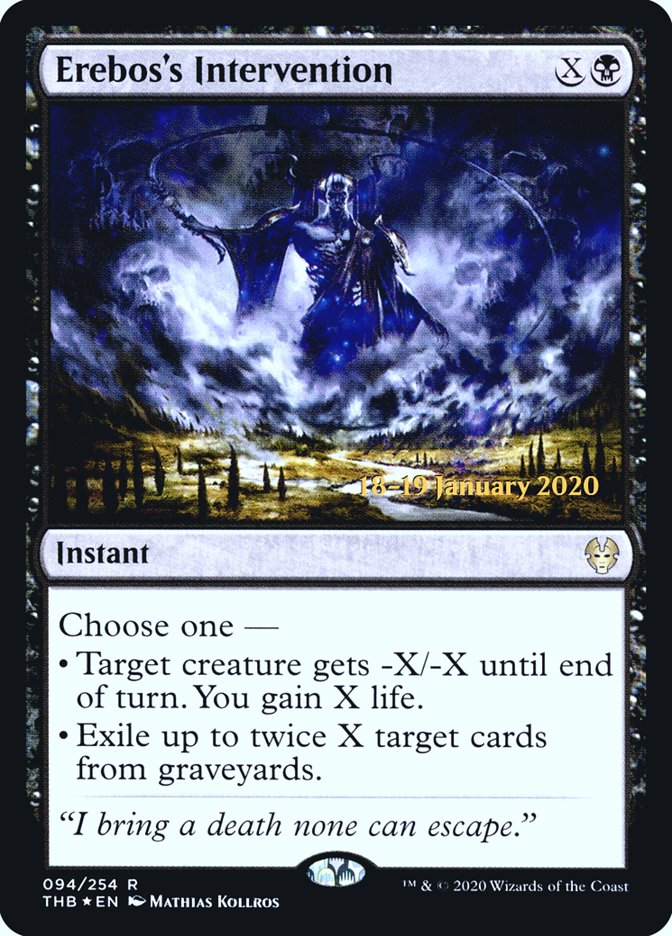 Erebos's Intervention [Theros Beyond Death Prerelease Promos] | Local Legends