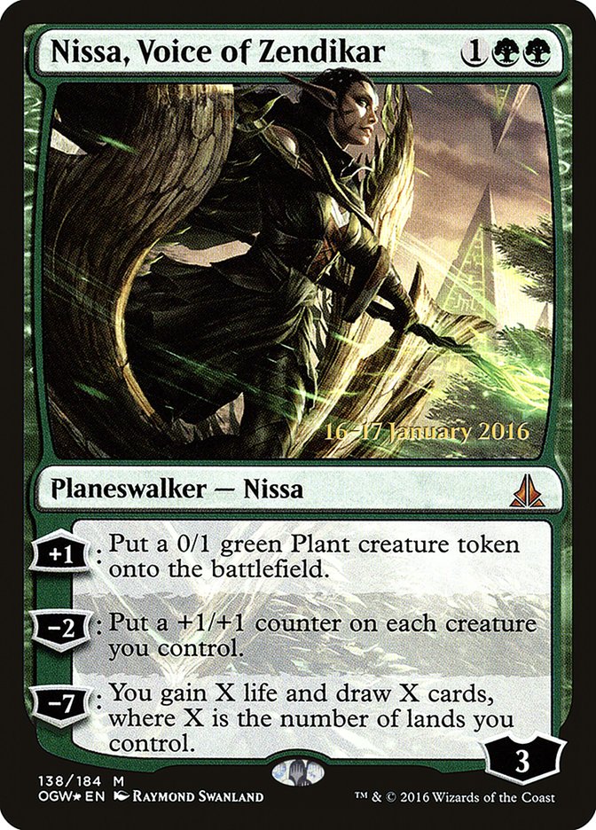 Nissa, Voice of Zendikar [Oath of the Gatewatch Prerelease Promos] | Golgari Games