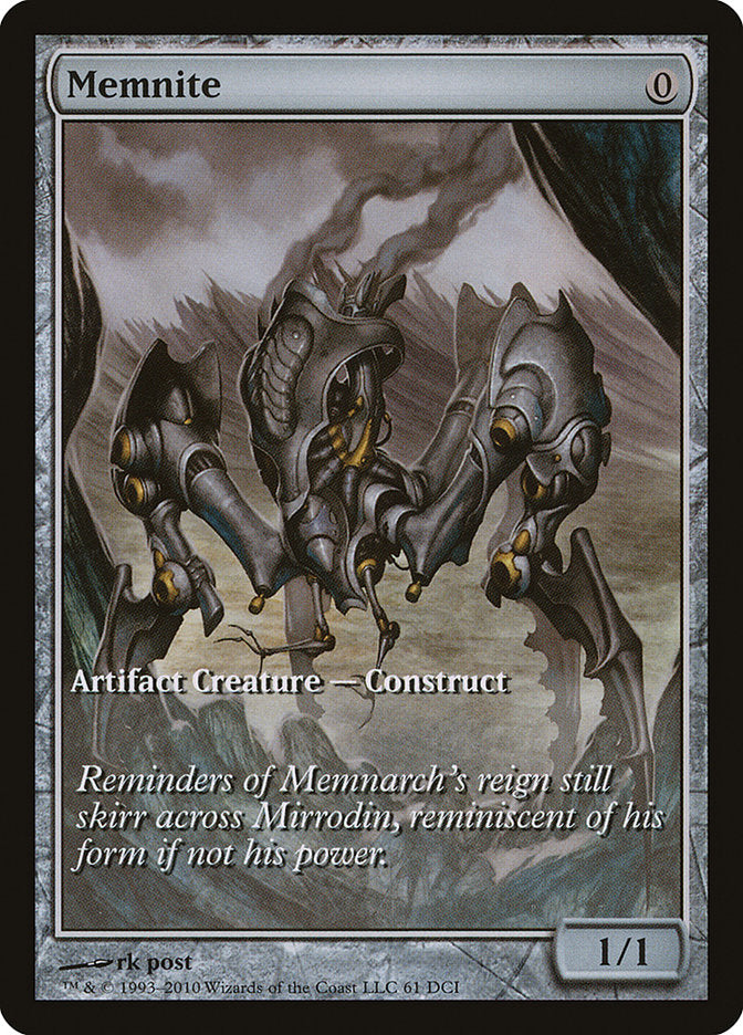 Memnite (Game Day) (Extended Art) [Scars of Mirrodin Promos] | Local Legends
