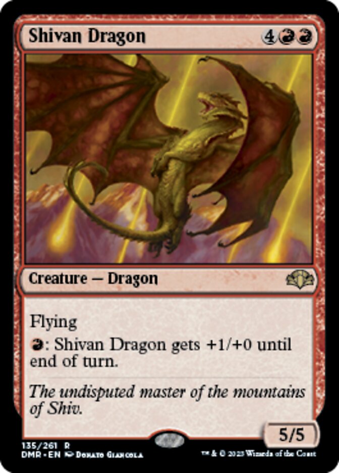 Shivan Dragon [Dominaria Remastered] | Local Legends