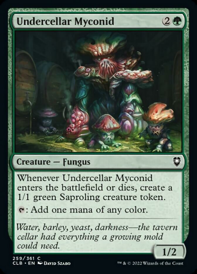 Undercellar Myconid [Commander Legends: Battle for Baldur's Gate] | Golgari Games