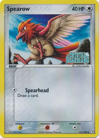 Spearow (61/100) (Stamped) [EX: Crystal Guardians] | Golgari Games