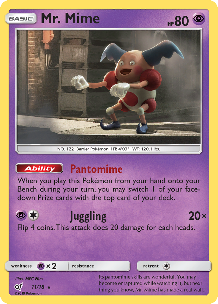 Mr. Mime (11/18) [Sun & Moon: Detective Pikachu] | Golgari Games