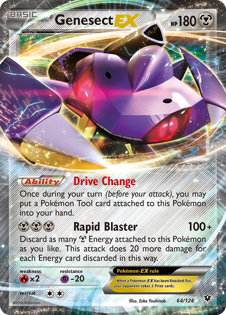 Genesect EX (64/124) [XY: Fates Collide] | Golgari Games