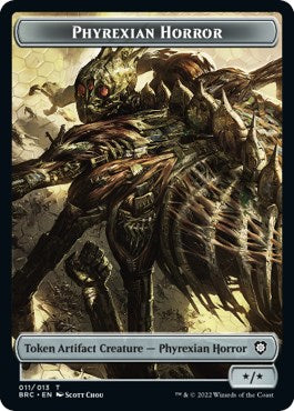 Servo // Phyrexian Horror Double-Sided Token [The Brothers' War Commander Tokens] | Local Legends
