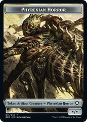 Servo // Phyrexian Horror Double-Sided Token [The Brothers' War Commander Tokens] | Local Legends