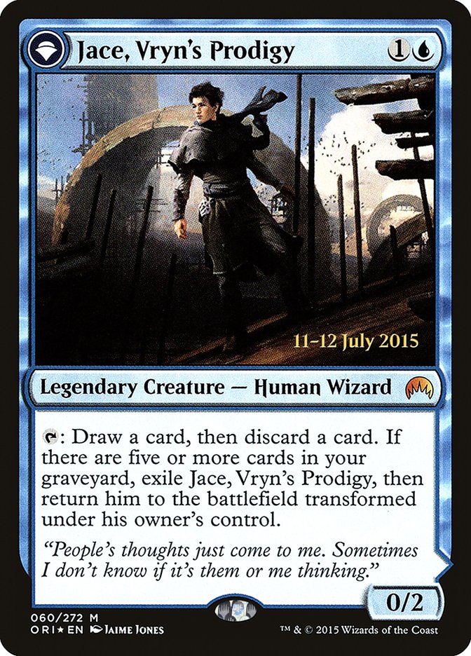 Jace, Vryn's Prodigy // Jace, Telepath Unbound [Magic Origins Prerelease Promos] | Golgari Games