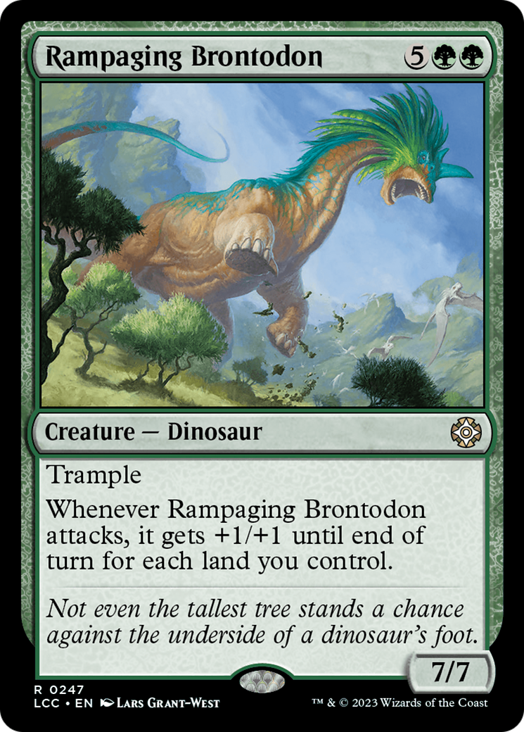 Rampaging Brontodon [The Lost Caverns of Ixalan Commander] | Golgari Games