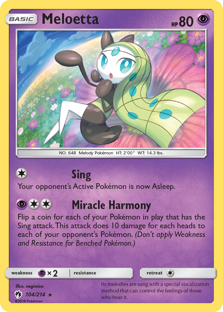 Meloetta (104/214) [Sun & Moon: Lost Thunder] | Golgari Games