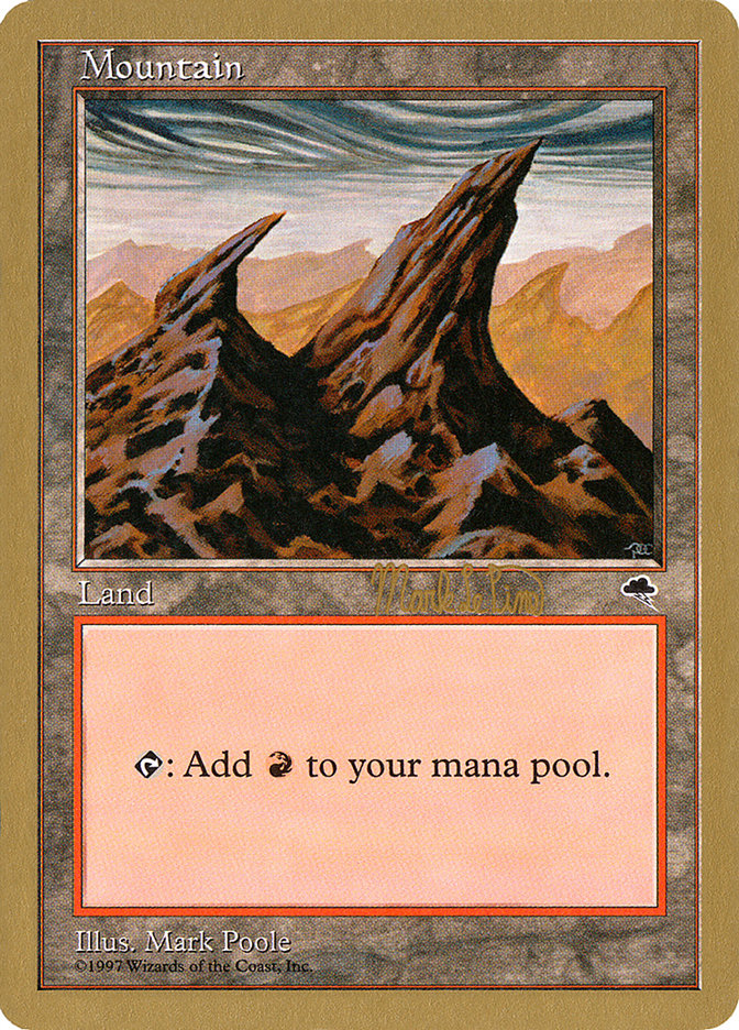 Mountain (mlp344) (Mark Le Pine) [World Championship Decks 1999] | Local Legends