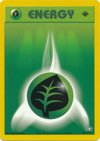 Grass Energy (108/111) [Neo Genesis Unlimited] | Golgari Games