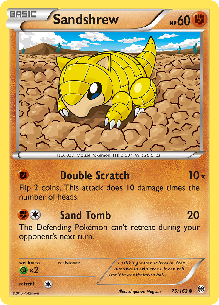 Sandshrew (75/162) [XY: BREAKthrough] | Golgari Games