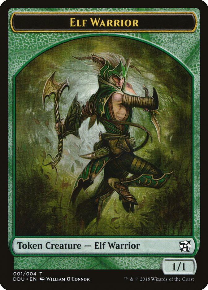 Elf Warrior Token [Duel Decks: Elves vs. Inventors Tokens] | Local Legends