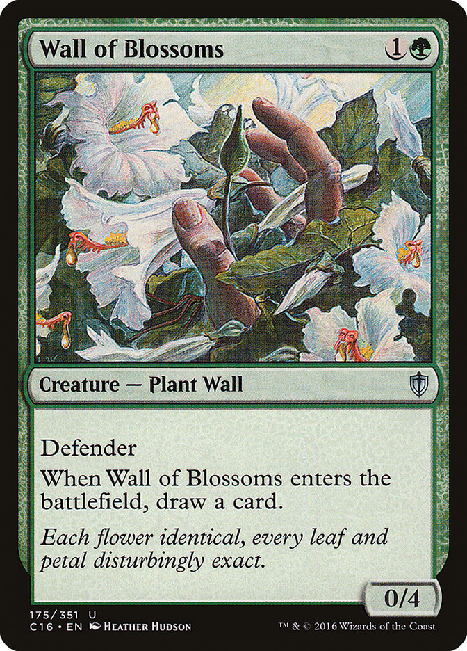 Wall of Blossoms [Commander 2016] | Golgari Games