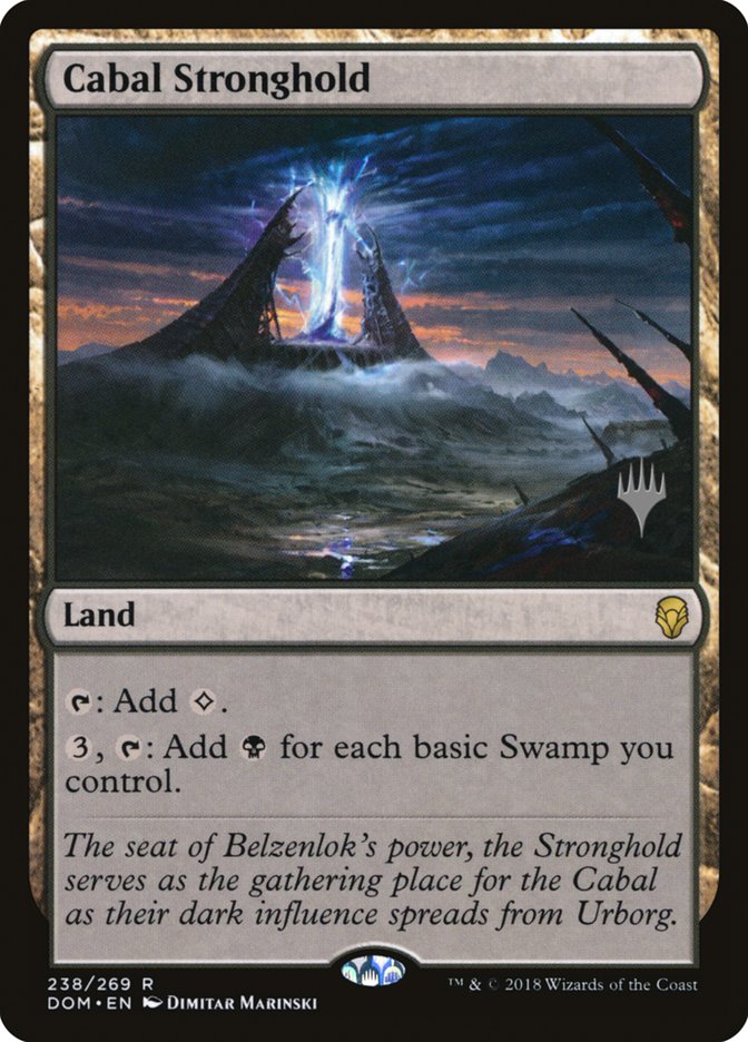 Cabal Stronghold (Promo Pack) [Dominaria Promos] | Local Legends