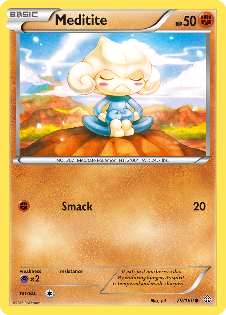 Meditite (79/160) [XY: Primal Clash] | Golgari Games