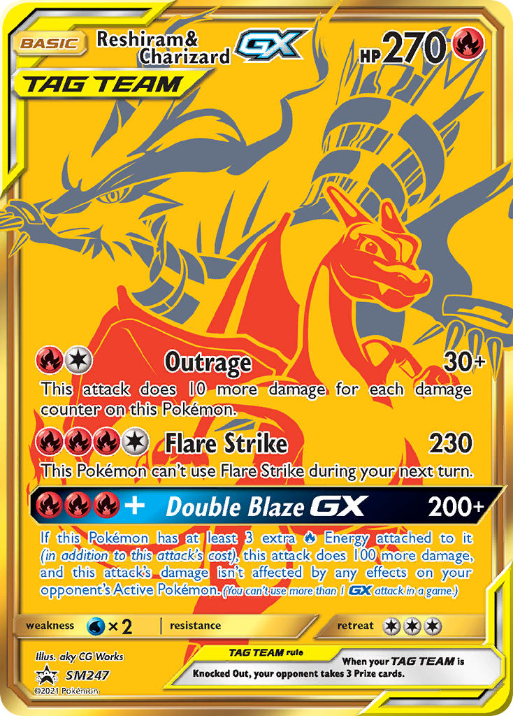 Reshiram & Charizard GX (SM247) (Jumbo Card) [Sun & Moon: Black Star Promos] | Golgari Games