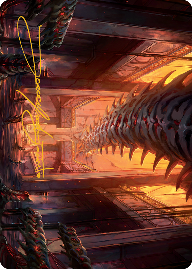 Bloodfell Caves Art Card (Gold-Stamped Signature) [March of the Machine Art Series] | Local Legends