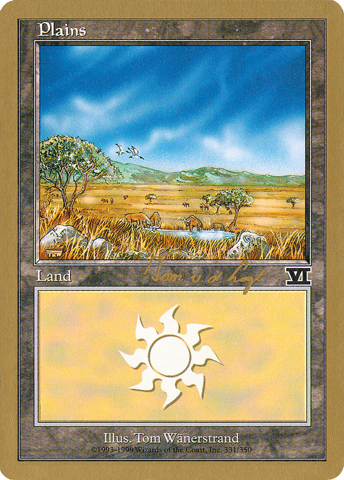 Plains (tvdl331) (Tom van de Logt) [World Championship Decks 2000] | Local Legends