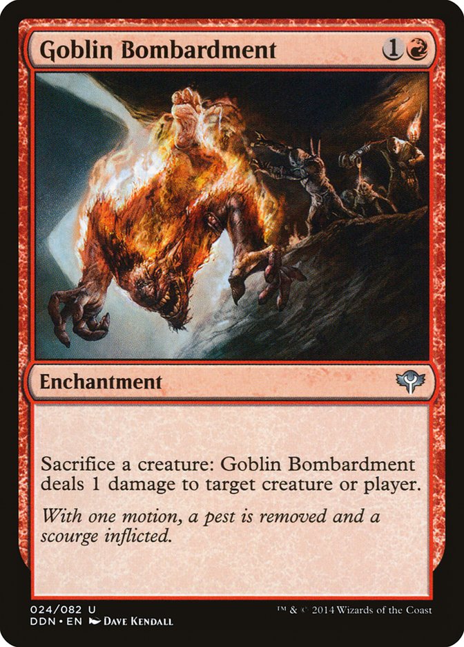 Goblin Bombardment [Duel Decks: Speed vs. Cunning] | Golgari Games