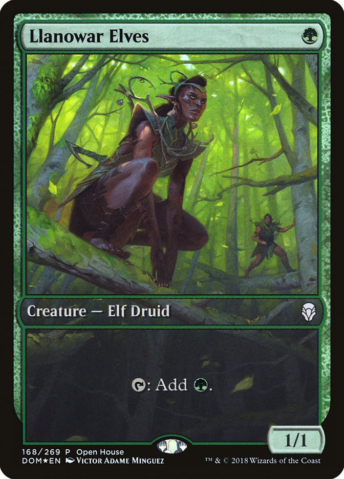 Llanowar Elves (Open House) [Dominaria Promos] | Golgari Games