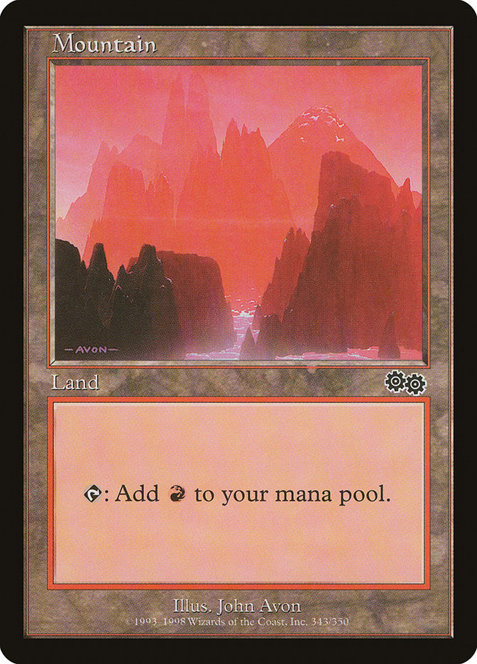 Mountain (343) [Urza's Saga] | Local Legends