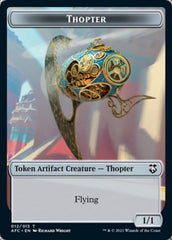 Thopter // Treasure Double-sided Token [Dungeons & Dragons: Adventures in the Forgotten Realms Commander Tokens] | Golgari Games