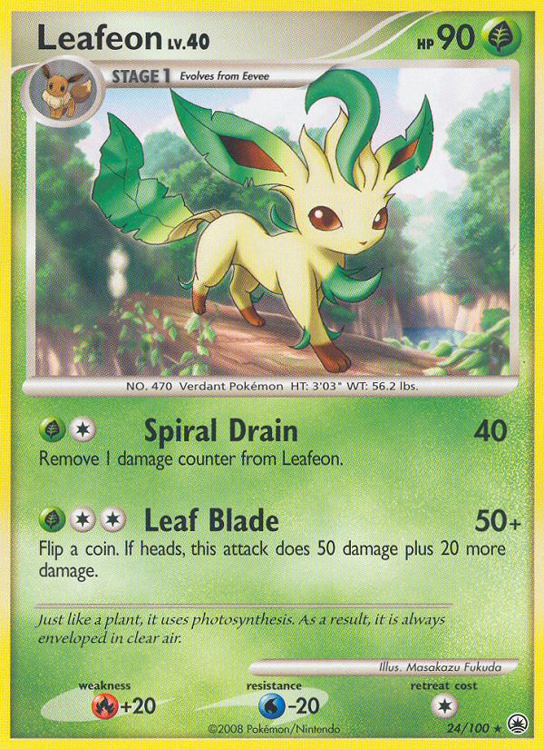 Leafeon (24/100) [Diamond & Pearl: Majestic Dawn] | Golgari Games