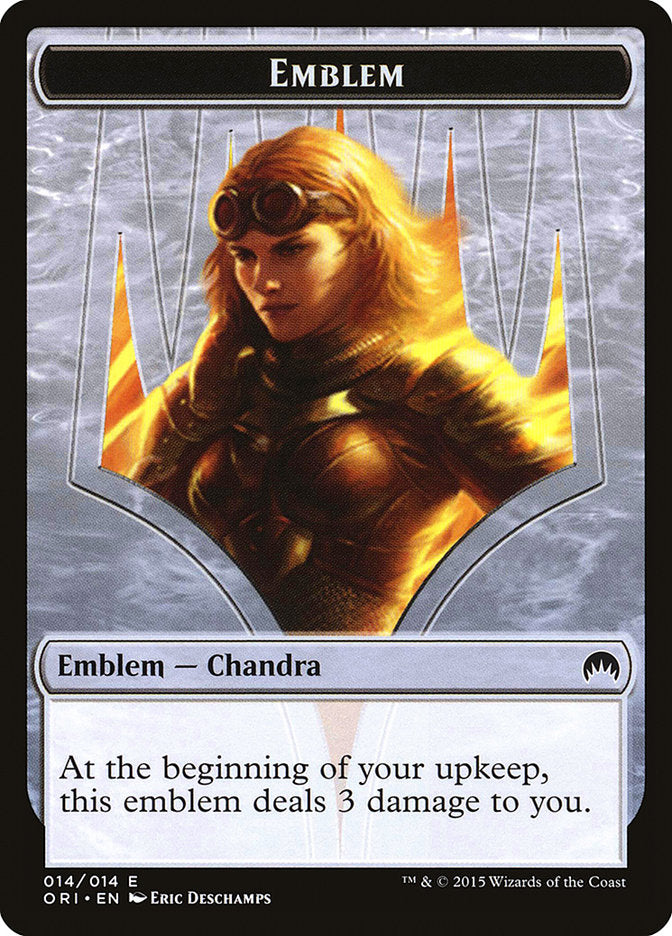 Chandra, Roaring Flame Emblem [Magic Origins Tokens] | Golgari Games