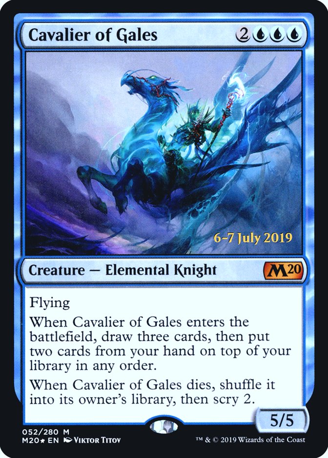 Cavalier of Gales [Core Set 2020 Prerelease Promos] | Golgari Games