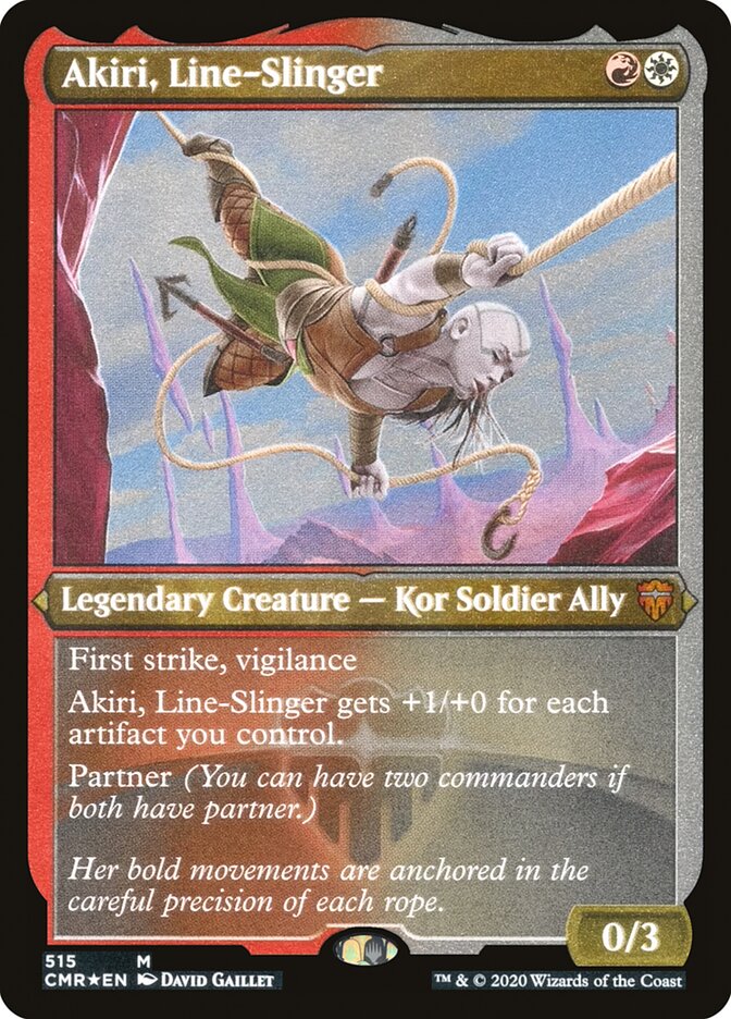 Akiri, Line-Slinger (Etched) [Commander Legends] | Golgari Games