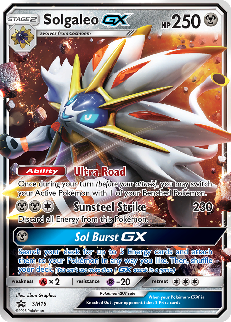 Solgaleo GX (SM16) [Sun & Moon: Black Star Promos] | Golgari Games